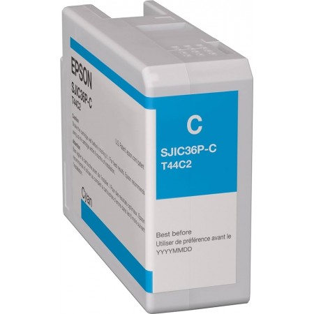Epson SJIC36P-C T44C2 C6500 C6000 Mavi Orjinal Kartuş Epson SJIC36P-C T44C2 C6500 C6000 Mavi Orjinal Kartuş