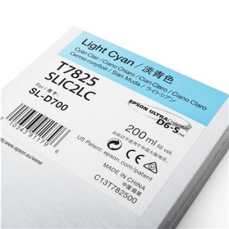Epson SureLab D700 Light Cyan ( Açık Deniz Mavisi ) Renk Kartuş T7825 Epson SureLab D700 Light Cyan ( Açık Deniz Mavisi ) Renk Kartuş T7825