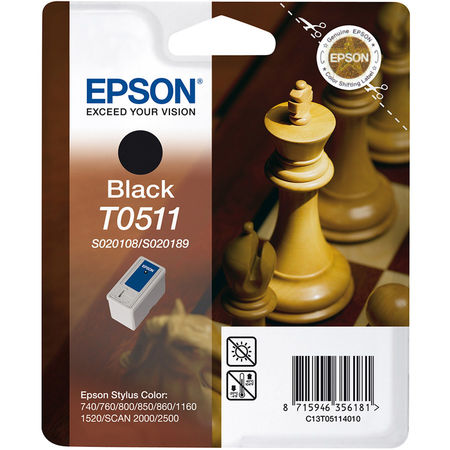 Epson (T0511) C13T05114020 Siyah Orjinal Kartuş