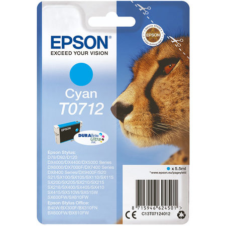 Epson (T0712) C13T07124021 Mavi Orjinal Kartuş