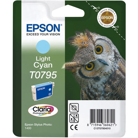 Epson (T0795) C13T07954020 Açık Mavi Orjinal Kartuş
