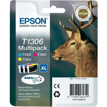 Epson (T1306) C13T13064020 Orjinal Kartuş Renkli Paketi