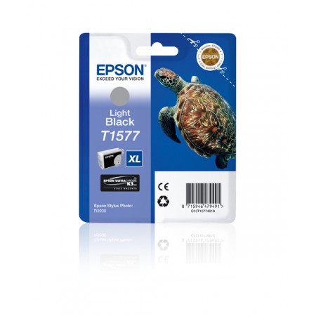 Epson (T1577) C13T15774010 Açık Siyah Orjinal Kartuş Epson (T1577) C13T15774010 Açık Siyah Orjinal Kartuş