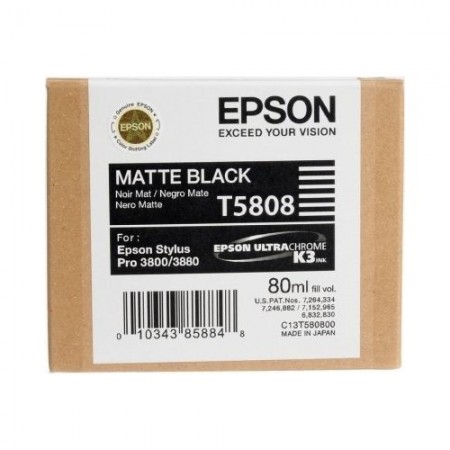 Epson T5808 Mat Siyah Orjinal Kartuş Epson T5808 Mat Siyah Orjinal Kartuş