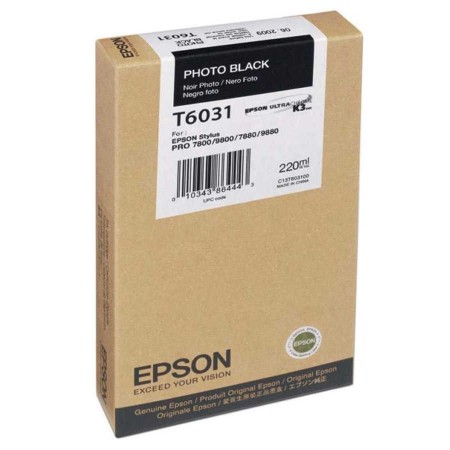 Epson T6031 C13T603100 (Photo Black) Orjinal Kartuş Epson T6031 C13T603100 (Photo Black) Orjinal Kartuş