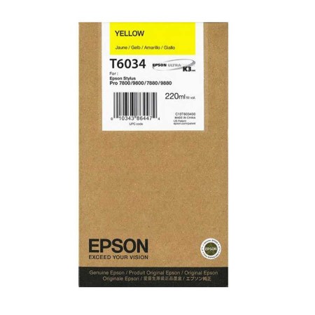 Epson T6034 C13T603400 (Yellow) Orjinal Kartuş Epson T6034 C13T603400 (Yellow) Orjinal Kartuş