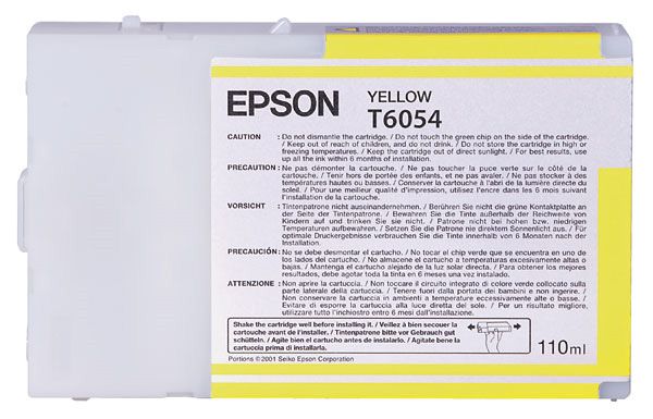 Epson (T6054) C13T605400 Sarı Orjinal Kutusuz Kartuş