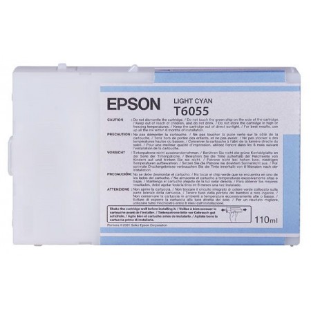 Epson (T6055) C13T605500 Açık Mavi Orjinal Kutusuz Kartuş Epson (T6055) C13T605500 Açık Mavi Orjinal Kutusuz Kartuş