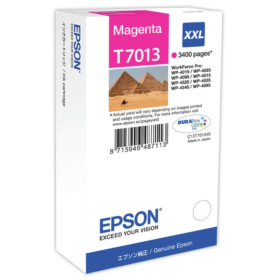 Epson (T7013XXL) C13T70134010 Kırmızı Orjinal Kartuş