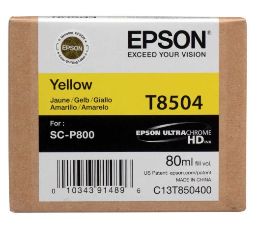 Epson T8504 Sarı Orjinal Kartuş 