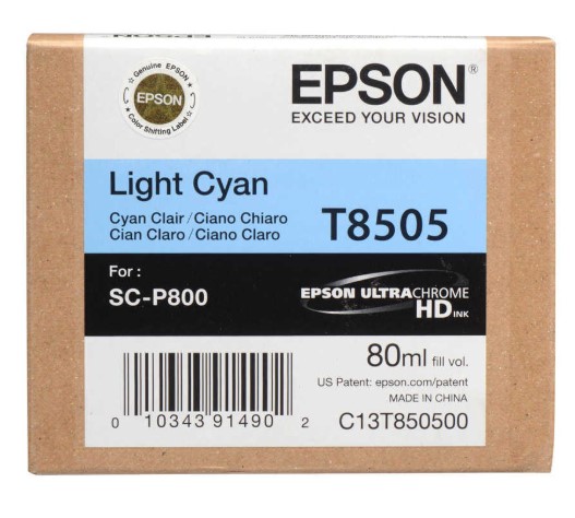 Epson T8505 Açık Mavi Orjinal Kartuş 