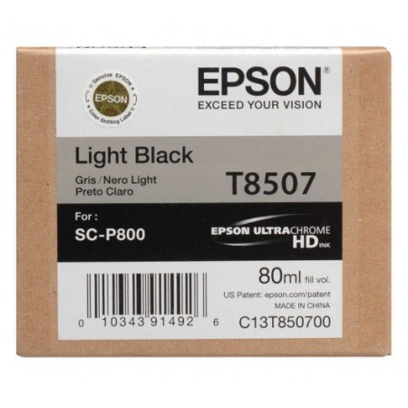 Epson T8507 Açık Siyah Orijinal Kartuş Epson T8507 Açık Siyah Orijinal Kartuş