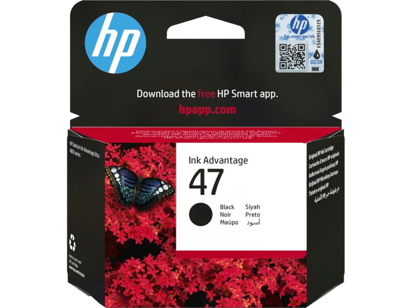 Hp 47 (6ZD21AE) Siyah Mürekkep Kartuşu