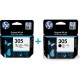 HP 6ZD17AE (305) Siyah+Renkli İkili Paket Orjinal Kartuş HP 6ZD17AE (305) Siyah+Renkli İkili Paket Orjinal Kartuş