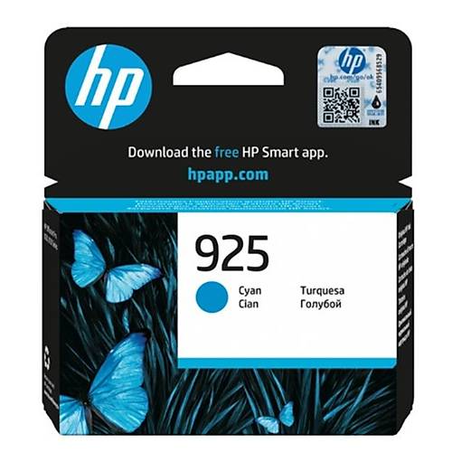 Hp 925 Cyan Mavi Kartuş 4K0V6PE