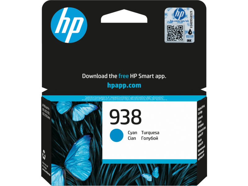 HP 938 4S6X5PE Orjinal Mavi Kartuş
