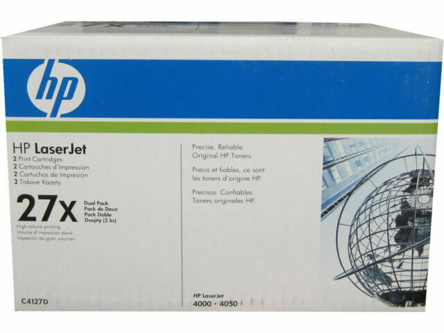 Hp C4127X (27X) Mavi Beyaz Kutu Siyah Orjinal Toner
