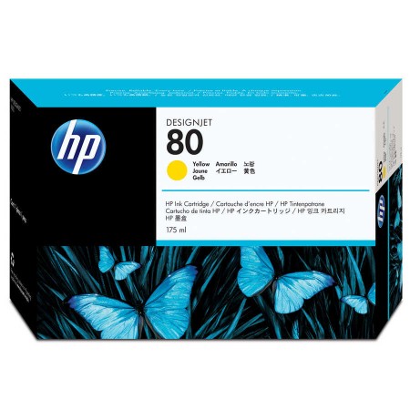 Hp C4873A (80) Orjinal 175 ml Sarı Kartuş Hp C4873A (80) Orjinal 175 ml Sarı Kartuş