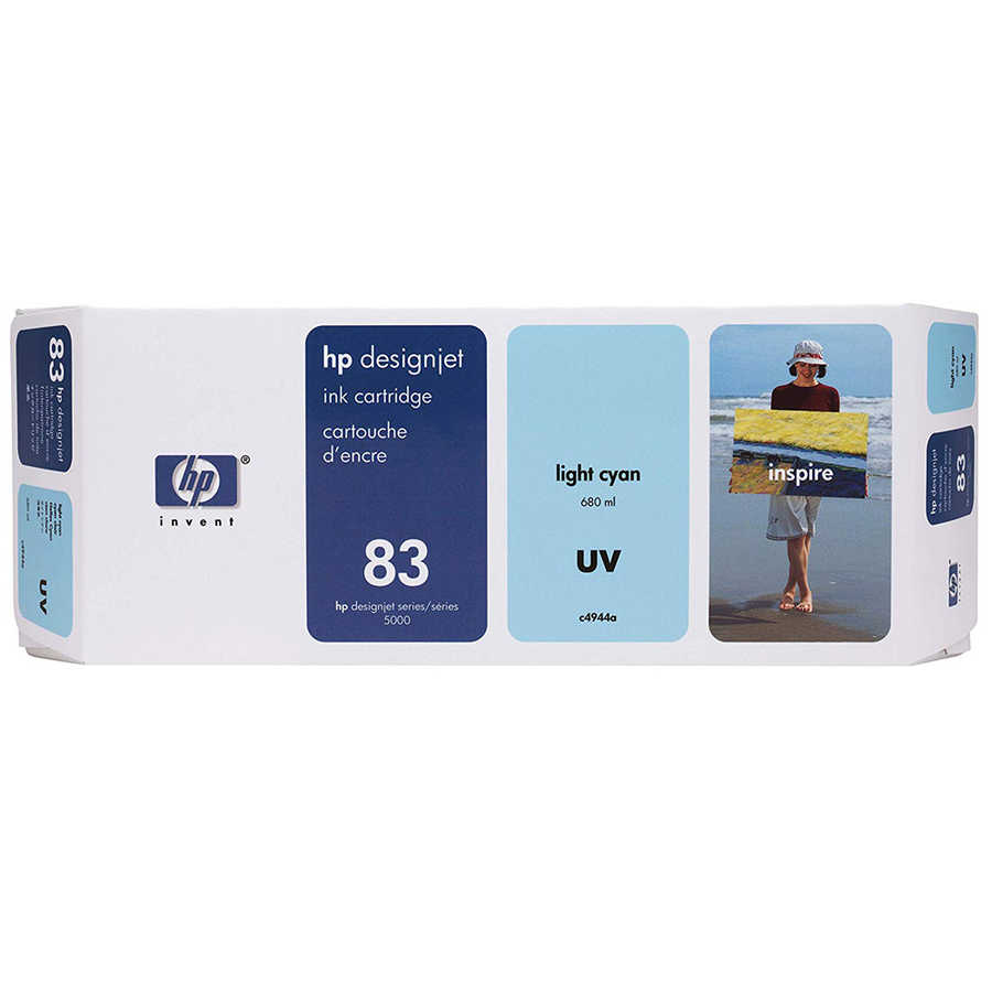 Hp C4944A (83) Eski Tarihli Orjinal 680 ml Açık Camgöbeği DesignJet UV Kartuş