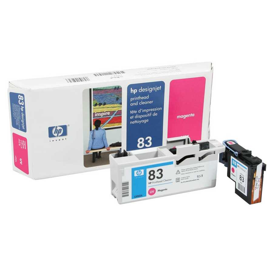 Hp C4962A (83) Orjinal Kırmızı DesignJet UV Baskı Kafası ve Baskı Kafası Temizleyici