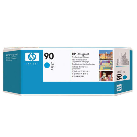 Hp C5055A (90) Eski Tarihli Mavi Orjinal Baskı Kafası Ve Kafa Temizleyici