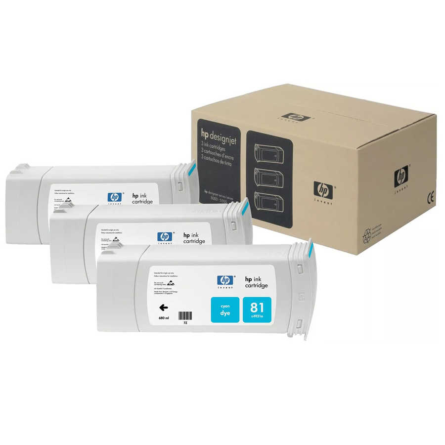 Hp C5067A (81) Mavi Orjinal Multi Paket Kartuş 