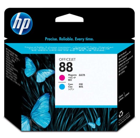 Hp C9382A (88) Eski Tarihli Mavi Ve Kırmızı Orjinal Baskı Kafası