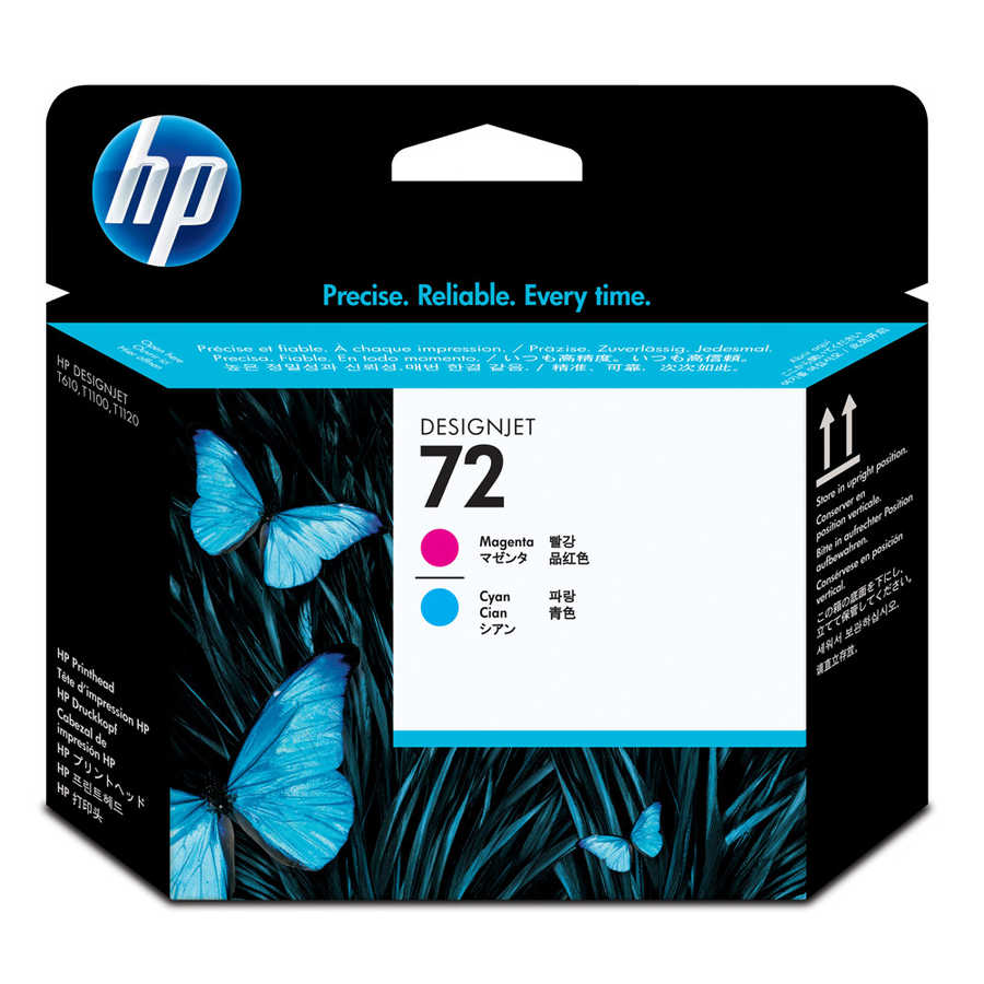 Hp C9383A (72) Kutusu Hasarlı Kırmızı Ve Mavi Orjinal Baskı Kafası 