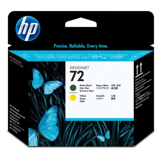 Hp C9384A (72) Sarı Ve Mat Siyah Orjinal Baskı Kafası