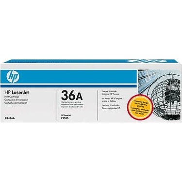 Hp CB436A (36A) Siyah Mavi Beyaz Orjinal Toner