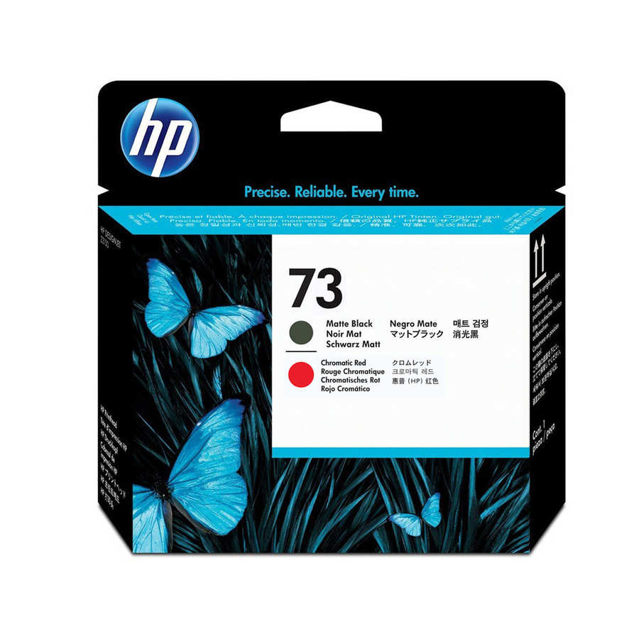 Hp CD949A (73) Orjinal Mat Siyah ve Kromatik Kırmızı DesignJet Baskı Kafası