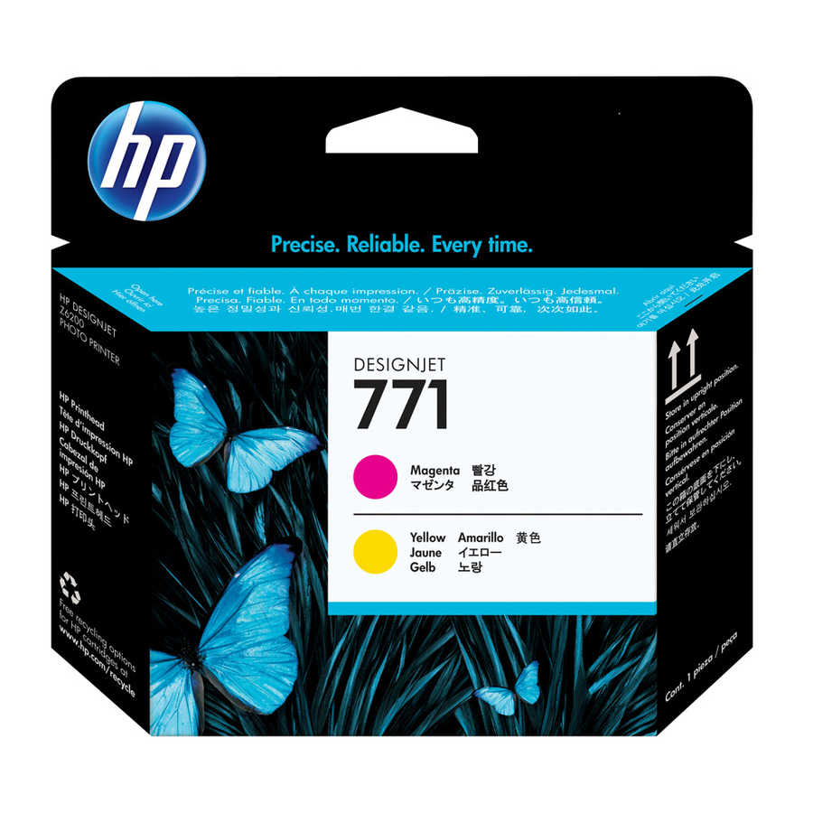 Hp CE018A (771) Orjinal Kırmızı ve Sarı DesignJet Baskı Kafası