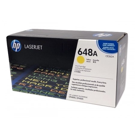 Hp CE262A (648A) Sarı Orjinal Toner Hp CE262A (648A) Sarı Orjinal Toner