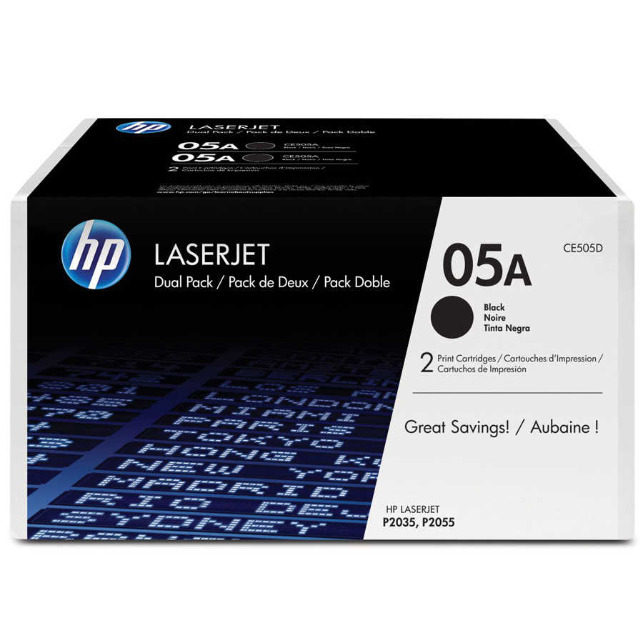 Hp CE505D (05A) Siyah Orjinal Toner 2'li Paket