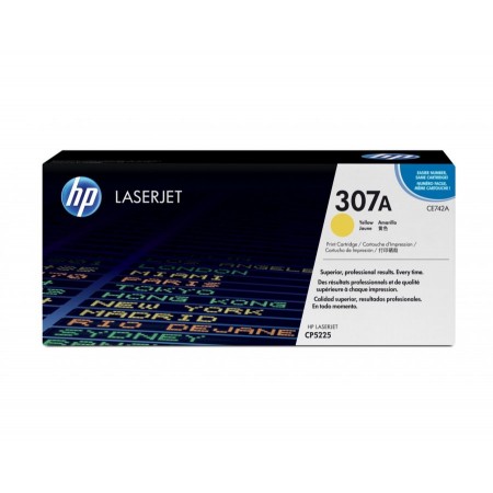 Hp CE742A (307A) Sarı Orjinal Toner Hp CE742A (307A) Sarı Orjinal Toner