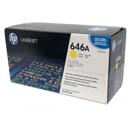 Hp CF032A (646A) Sarı Orjinal Toner Hp CF032A (646A) Sarı Orjinal Toner