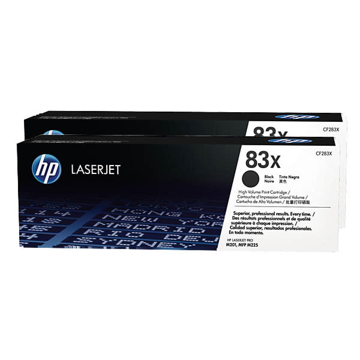 Hp CF283XF (83X) Siyah Orjinal 2'li Paket Yüksek Kapasiteli Toner
