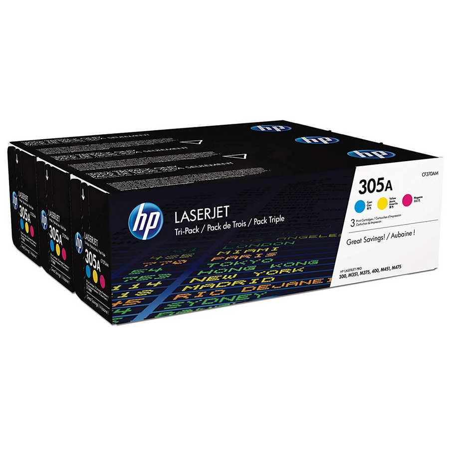 Hp CF370AM (305A) Renkli Orijinal Multi Paket Toner