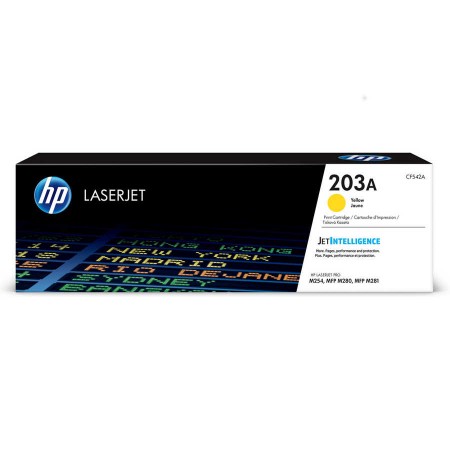 Hp CF542A (203A) Kutusuz Sarı Orjinal Toner Hp CF542A (203A) Kutusuz Sarı Orjinal Toner