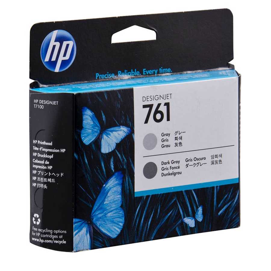 Hp CH647A (761) Eski Tarihli Orjinal Gri ve Koyu Gri Designjet Baskı Kafası