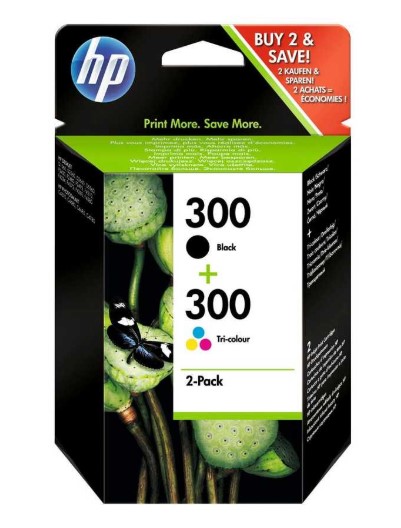 Hp CN637EE (300) Siyah Ve Renkli Orjinal Multi Paket Kartuş 