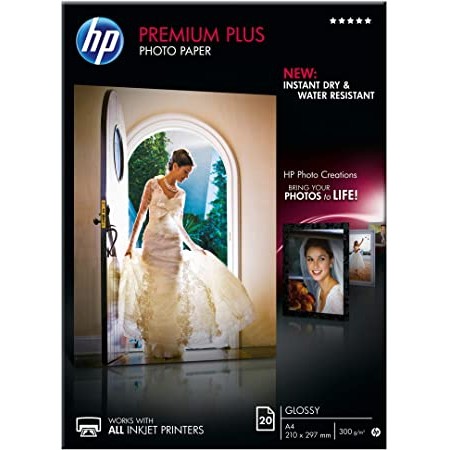 Hp CR672A Orijinal Premium Plus Parlak Fotoğraf Kağıdı, 20 Yaprak/A4/210 x 297 mm Hp CR672A Orijinal Premium Plus Parlak Fotoğraf Kağıdı, 20 Yaprak/A4/210 x 297 mm