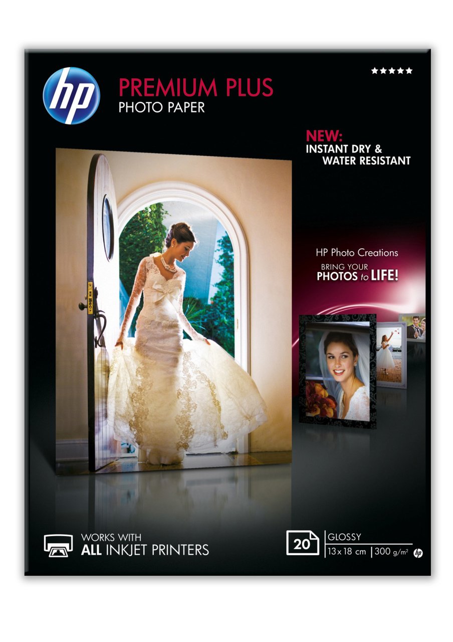 Hp CR676A Orijinal Premium Plus Parlak Fotoğraf Kağıdı, 20 Yaprak/13 x 18 cm