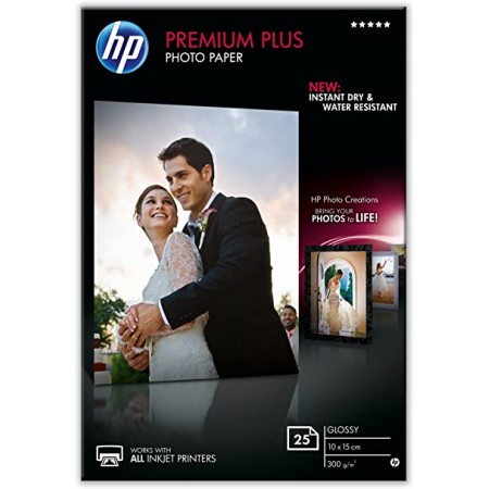 Hp CR677A Orijinal Premium Plus Parlak Fotoğraf Kağıdı, 25 Yaprak/10 x 15 cm Hp CR677A Orijinal Premium Plus Parlak Fotoğraf Kağıdı, 25 Yaprak/10 x 15 cm