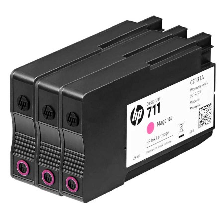 Hp CZ135A (711) Kırmızı Orjinal Kartuş 3'lü Paket Hp CZ135A (711) Kırmızı Orjinal Kartuş 3'lü Paket