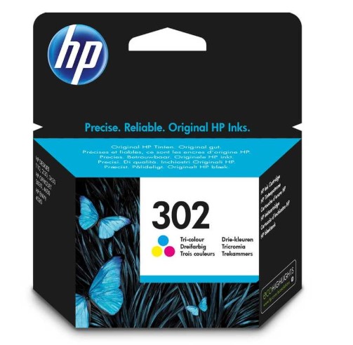 Hp F6U65AE (302) Renkli Orjinal Kartuş