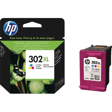 Hp F6U67AE (302XL) Renkli Orjinal Kartuş 