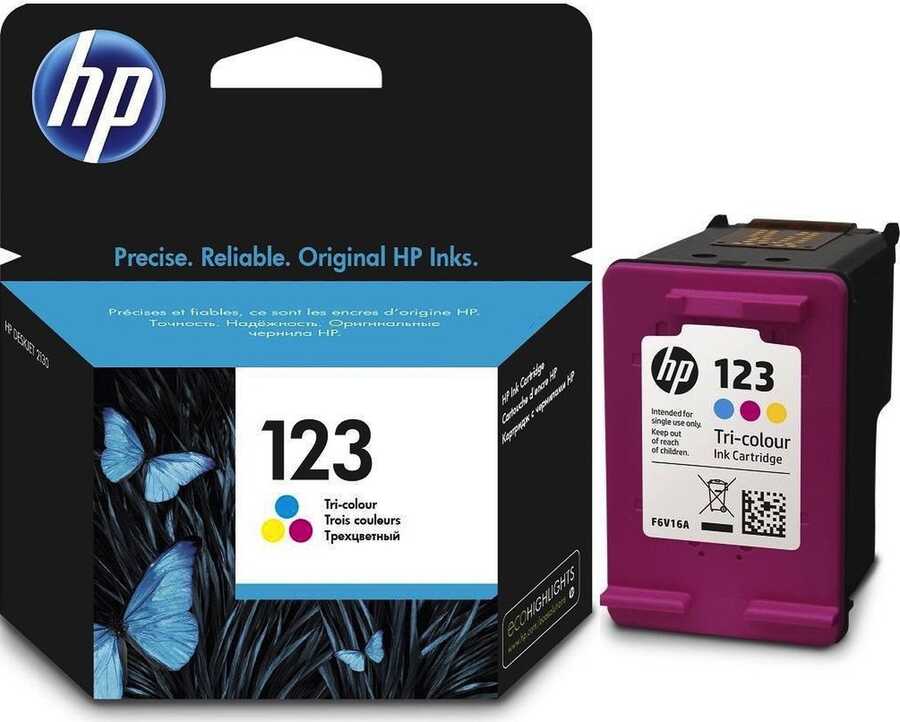 HP F6V16A (123) Renkli Orjinal Kartuş - Deskjet 2630 / 3639