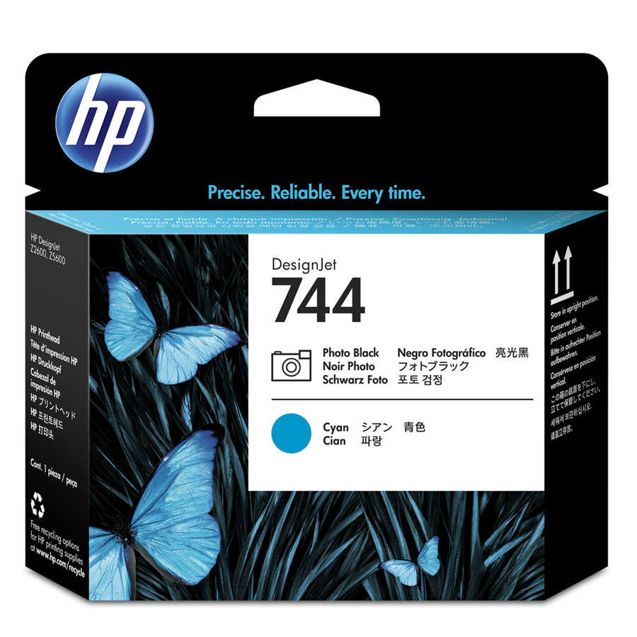 Hp F9J86A (744) Orjinal Foto Siyah ve Mavi DesignJet Baskı Kafası