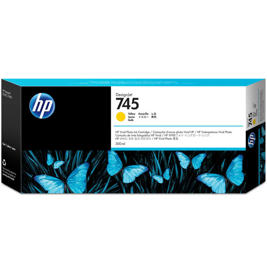 Hp F9K02A (745) Orjinal 300 ml DesignJet Sarı Kartuş